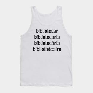 Romance Language Librarian Tank Top